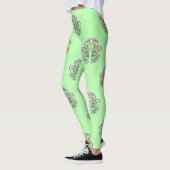 Spiraal Hart Handgeschilderd Ontwerp 4 Leggings (Links)