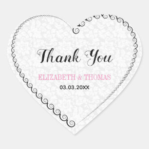 Spiraal hart hart sticker