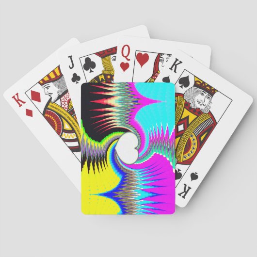 Spiraal hart pokerkaarten (Achterkant)