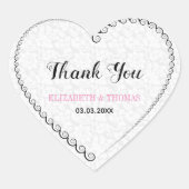 Spiraal hart sticker (Voorkant)