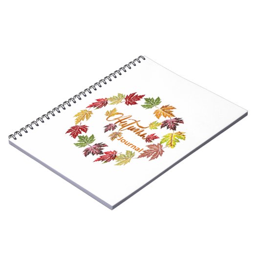 Spiraal Herfst Journal Notitieboek (Linkerzijde)