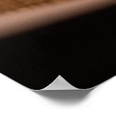 Spiraal Houten Trap Abstract Poster (Hoek)