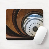 Spiraal Houten Trap Abstracte Poster Muismat (Met muis)