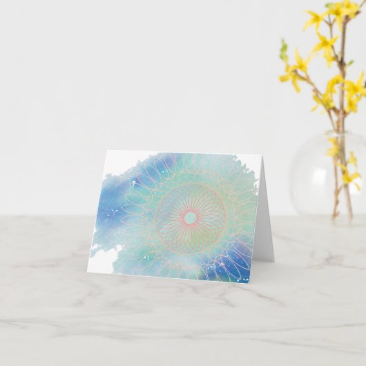 Spiraal Kaart (Gele Bloem)