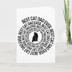 Spiraal Kat Papa - Beste Kat Papa Papa Ever Spiraa Kaart