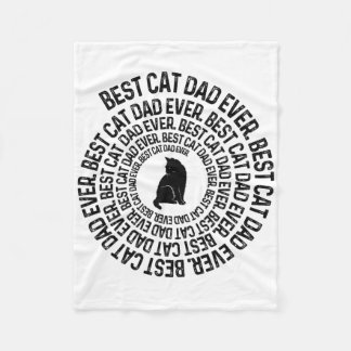 Spiraal Kat Vader - Beste Kat Papa Vader Ooit Spir Fleece Deken