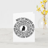 Spiraal Kat Vader - Beste Kat Papa Vader Ooit Spir Kaart (Gele Bloem)