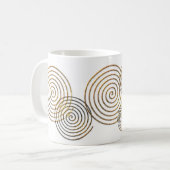 Spiraal Keltisch symbool goud metallisch Koffiemok (Voorkant links)