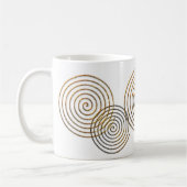 Spiraal Keltisch symbool goud metallisch Koffiemok (Links)