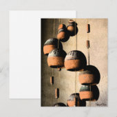 Spiraal Klei Wind Chimes Stilleven Dank U Briefkaart (Voorkant / Achterkant)