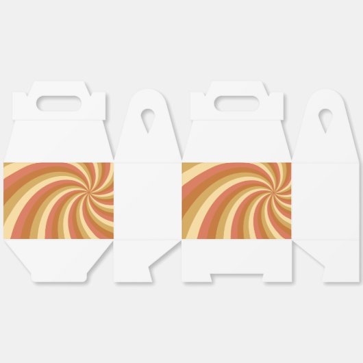 Spiraal Kleurrijke Achtergrond Favoriet Box Bedankdoosjes (Ongevouwen)