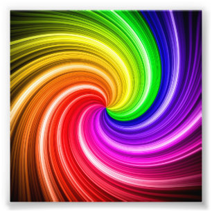 Spiraal Kleurrijke Tie Dye Regenboog Werveling Kun Foto Afdruk