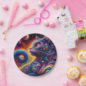 Spiraal Mystic Galaxy Rainbow Cat Papieren Bordje (Feest)