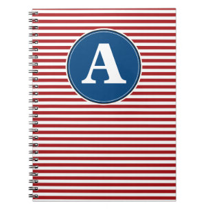 Spiraal Notebook, Aangepaste Monogram Sjabloon Notitieboek