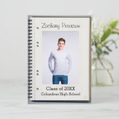 Spiraal Notebook - Afstudeeraankondiging Kaart (Staand voorkant)