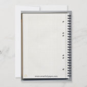 Spiraal Notebook - Afstudeeraankondiging Kaart (Achterkant)