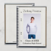Spiraal Notebook - Afstudeeraankondiging Kaart (Voorkant / Achterkant)