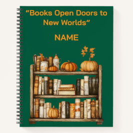Spiraal Notebook -| Gepersonaliseerd Herfst Notiti Notitieboek