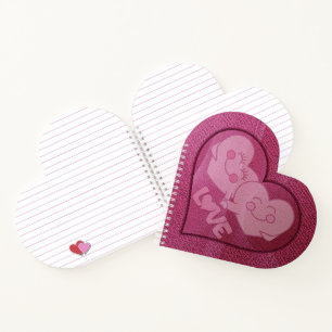 Spiraal Notebook Happy Love Hearts Notitieboek