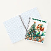 Spiraal Notebook-Kerst Zeemeermin Dagboek Notitieboek (Binnen)