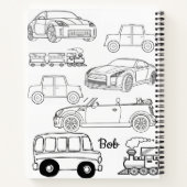 Spiraal Notebook Kleuren Auto's Treinen Notitieboek (Achterkant)