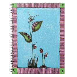 Spiraal Notebook, Lieveheersbeestje Bloem Paddenst Notitieboek