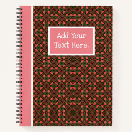Spiraal Notebook met Diamantpatroon Notitieboek