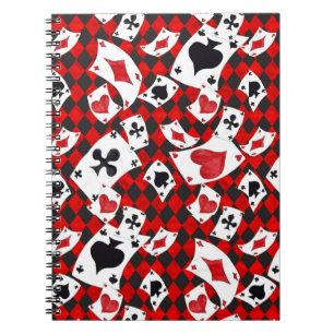 Spiraal Notebook met een Rode Alice in Wonderland  Notitieboek