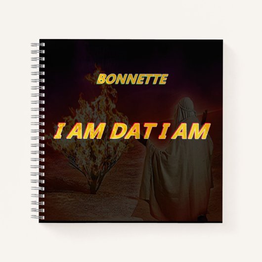Spiraal Notebook met I AM Dat I Am titel Notitieboek (Voorkant)