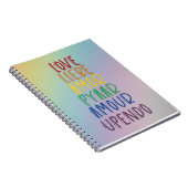 Spiraal Notebook met Taal van de Liefde Notitieboek (Rechterzijde)