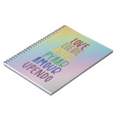 Spiraal Notebook met Taal van de Liefde Notitieboek (Linkerzijde)