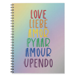 Spiraal Notebook met Taal van de Liefde Notitieboek