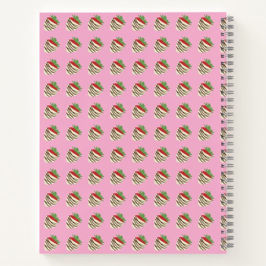 Spiraal Notebook met witte chocolade bekleding Notitieboek (Achterkant)