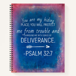 Spiraal Notebook - Psalm 32:7 Notitieboek