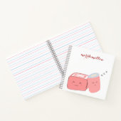 Spiraal Notebook | Schattige Marshmallow Notitieboek (Binnen)