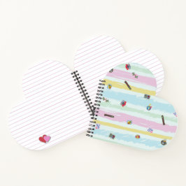 Spiraal Notebook – Sport & Strepen Pastelkleurig R Notitieboek