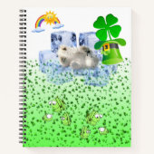 Spiraal Notebook St. Patrick's Day Ijsbeer Notitieboek (Voorkant)