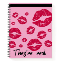 Spiraal Notebook Ze zijn Echt Lip Kusjes College