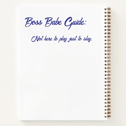 Spiraal Notitieboek (Achterkant)