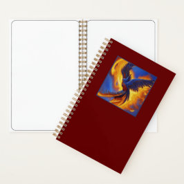 Spiraal Notitieboek Blue Phoenix, donkerrood Notit