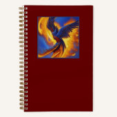 Spiraal Notitieboek Blue Phoenix, donkerrood Notit (Voorkant)