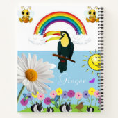 Spiraal Notitieboek Bumblebee konijnen Parrot Sun (Achterkant)