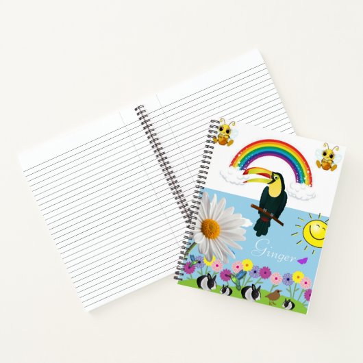 Spiraal Notitieboek Bumblebee konijnen Parrot Sun (Binnen)