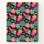 Spiraal Notitieboek, gebilderd Floral Monogram Notitieboek (Achterkant)