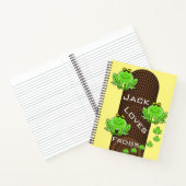 Spiraal Notitieboek Geel Groene Kikkerpil (Binnen)