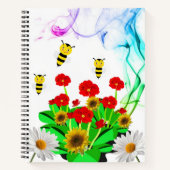 Spiraal Notitieboek Geel Zonnebloem Bumblebee Flor (Voorkant)