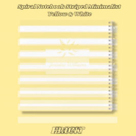 Spiraal Notitieboek Gestreept Minimalistisch Geel