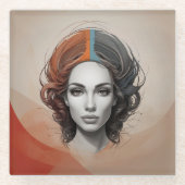 Spiraal Notitieboek Glazen Onderzetter (Voorkant)