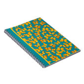  spiraal Notitieboek, gouden vlinders op Blauwgroe Notitieboek (Rechterzijde)