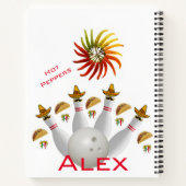 Spiraal Notitieboek Hot Peppers Bowling Balls (Achterkant)